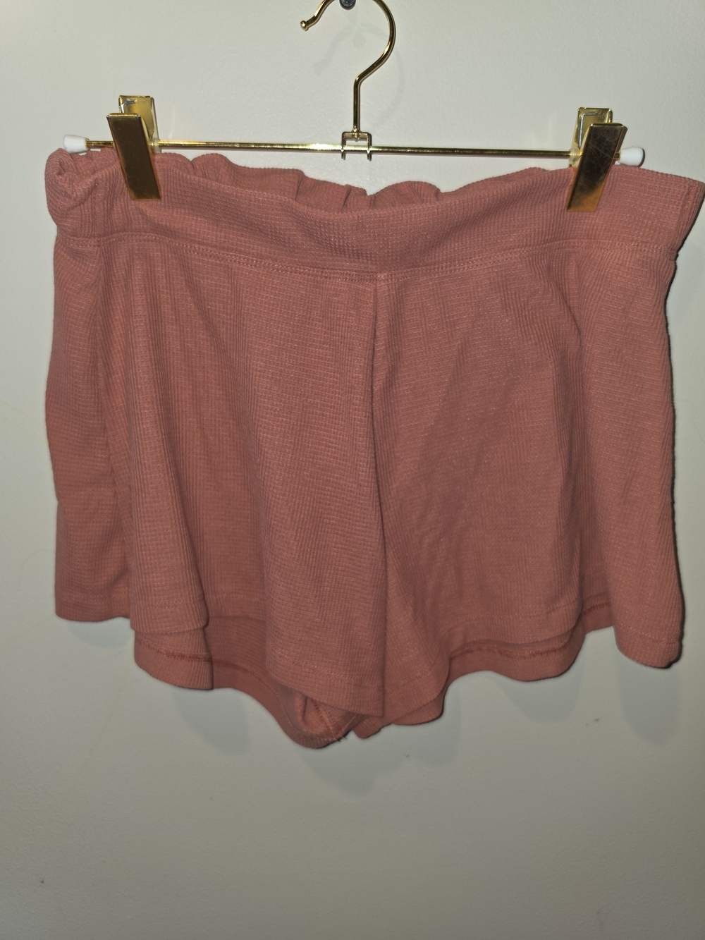 Athleta Waffle-Knit High-Waist Shorts - Rose